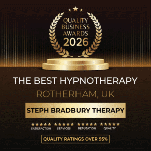 Banner showing 2026 Google Quality Business Award for Best Hypnotherapy Practice in Rotherham